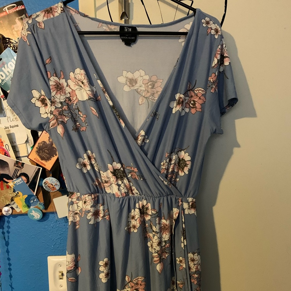 Floral Blue Dress